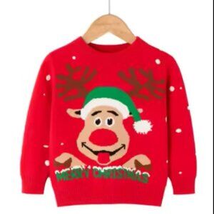 Kids' Ugly Christmas Sweater - Festive Holiday Knit for Boys & Girls